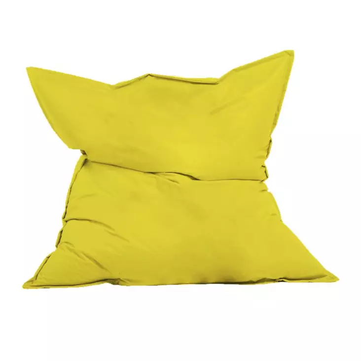 Säkkituoli ulkokäyttöön, keltainen, 180 cm x 140 cm x 30 cm, kestävä, mukava - Säkkituolit - 8683743039999 - 1