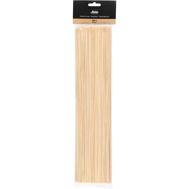 Sasliktikut Maku 40 cm 100kpl - Kattaus - 6410416265469 - 1