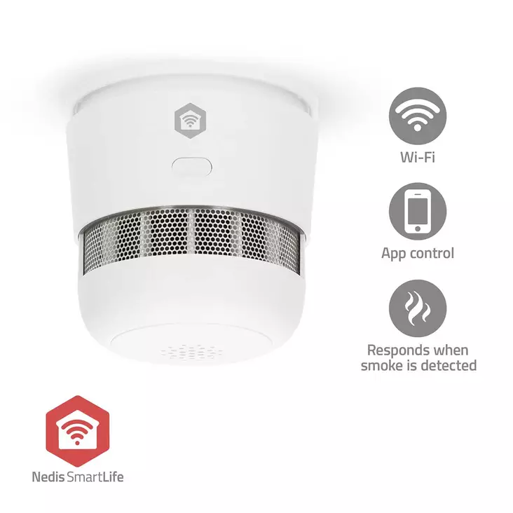 SmartLife Palovaroitin | Zigbee 3.0 | Paristokäyttöinen | Anturin käyttöikä: 10 Vuotta | EN 14604 | Maks. akunkesto: 36 Kuukautta | 85 dB | Valkoinen | 1 kpl - Hälyttimet ja anturit - 5412810471669 - 1