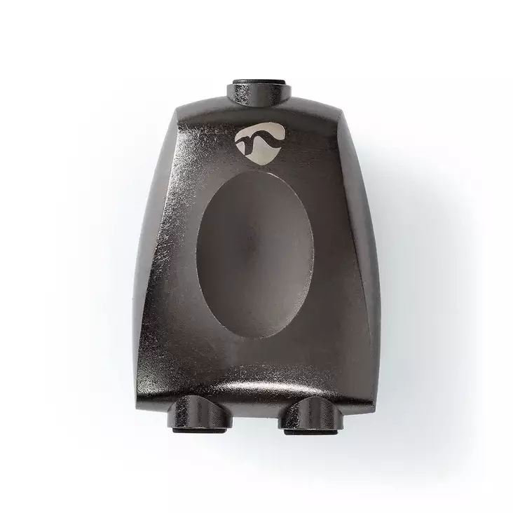 TosLink-adapteri | TosLink naaras | 2x TosLink naaras | Jakaja | Alumiini | Gun Metal Harmaa | 1 kpl | Laatikko - Audioadapterit - 5412810333509 - 1
