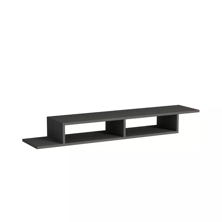 TV-taso Anthracite 100% Melamiinipinnoitettu Lastulevy 18 mm 18,2x120x29,6 cm Tyylikäs ja Toiminnallinen - TV-tasot - 8683743974009 - 1