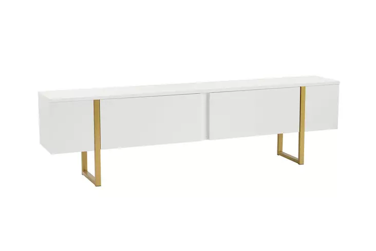 TV-taso, valkokulta, 180 cm leveä, tyylikäs, käytännöllinen - TV-tasot - 8684283112029 - 1