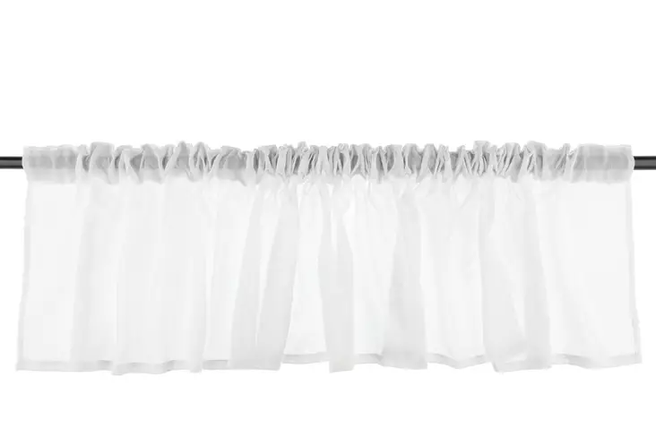 Oliver verhokappa 45x240 cm – läpikuultava pellavatyylinen keittiöön, saunaan ja mökille - Verhot ja verhotarvikkeet - 6410416226309 - 1