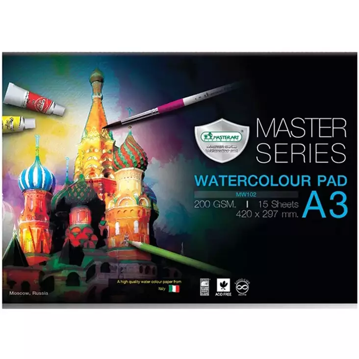 VesivÃ¤rilehtiÃ¶ A3, 200 g/mÂ² - Vihkot ja paperit - 8851907218799 - 1