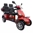 SilverFox 2.0 Lang, metallic red 2-paikkainen 1.2kWh litium akku ja 2A laturi - 3- ja 4-pyöräiset - KMFOX07LI122A - 1
